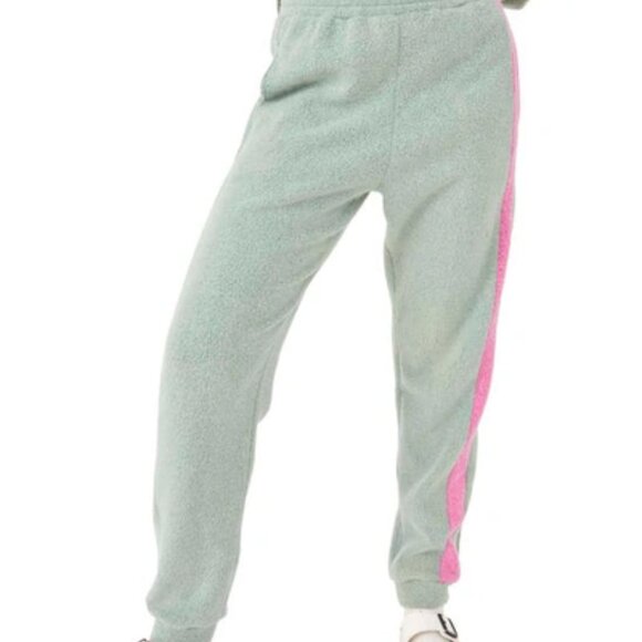 NEW  Free People Women's Blue Monday Fleece Jogger Pants Valley Girl Gre… - Picture 12 of 12